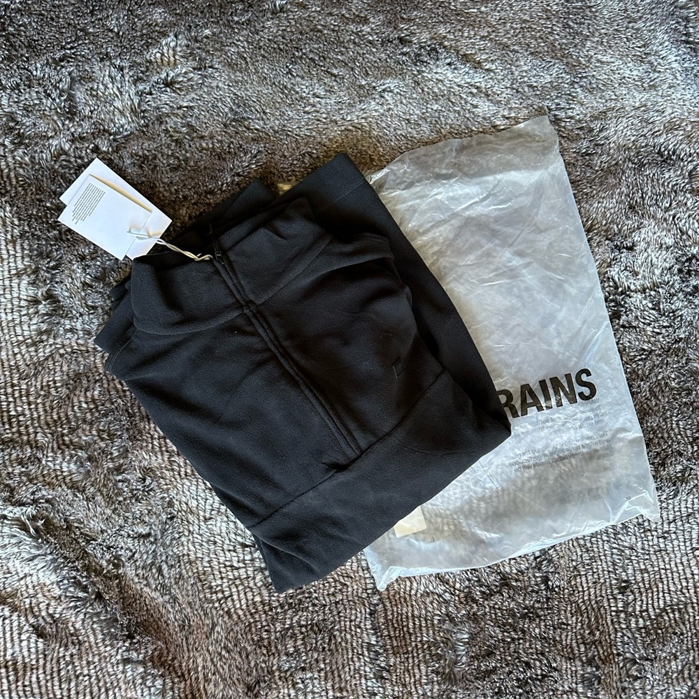 Rains Charcoal Zip-Up Jacket